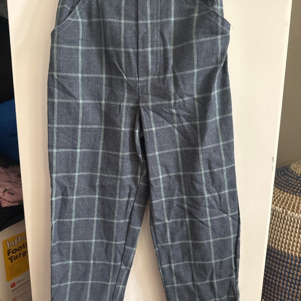 Bella Bliss Dark Plaid Trousers